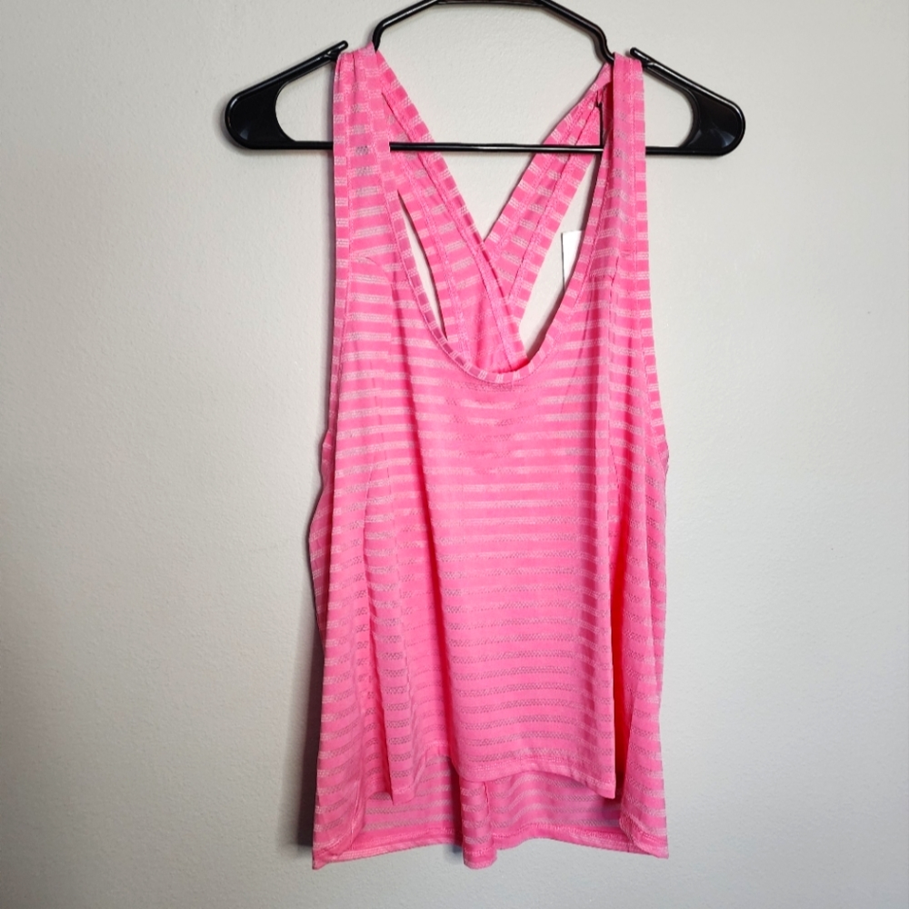 Zyia Split Back Workout Athletic Tank, Pink Nimbus, Women's XXXL (3X) NWT